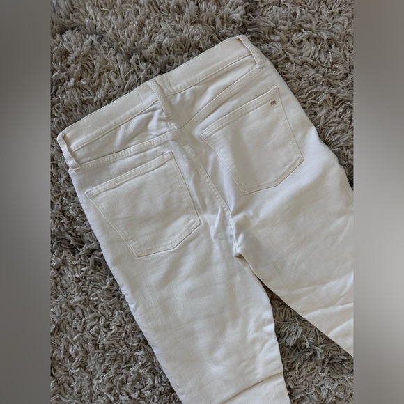 madewell 9” white high rise skinny jean size 28/6 long - Picture 3 of 4